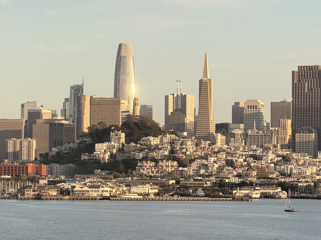 San Francisco skyline from the bay
